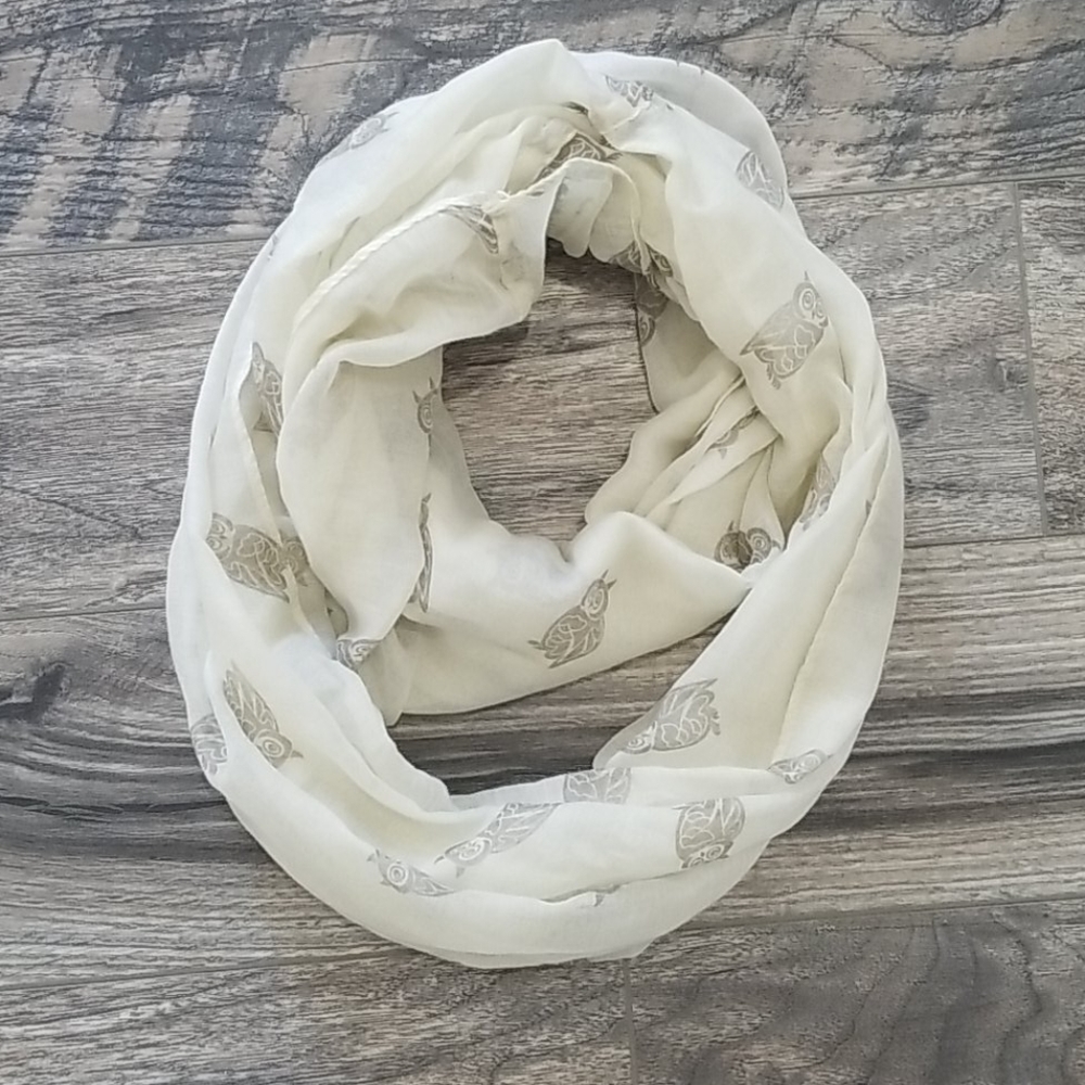 Owl print scarf